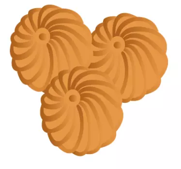 Máslové sušenky obtisk - TenStickers