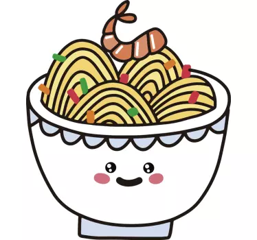 Nálepka anime ramen wall - TenStickers