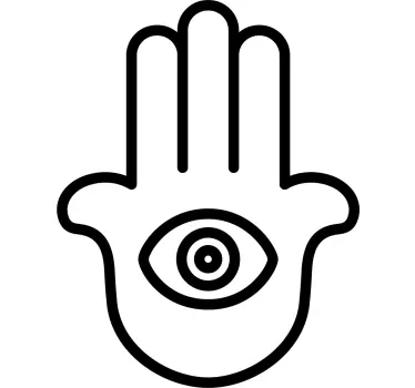 Nálepka auto symbol hamsa - TenStickers