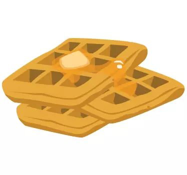 Nálepka dezertů vafle - TenStickers