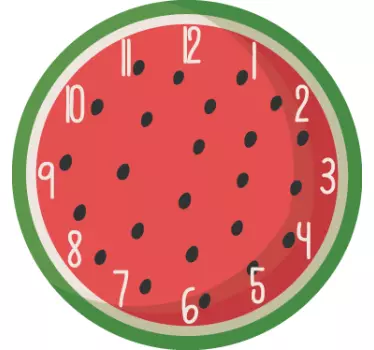 Nálepka hodiny meloun - TenStickers