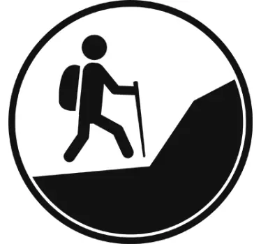Nálepka ikony turista - TenStickers