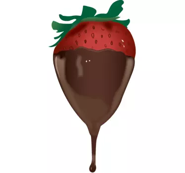 Nálepka jahoda a čokoláda - TenStickers