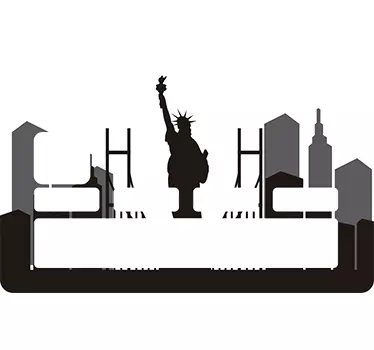 Nálepka kreditní karty new york skyline - TenStickers