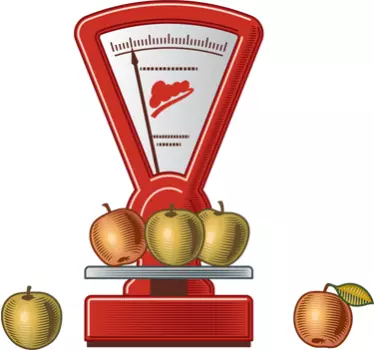 Nálepka kuchyňské váhy - TenStickers