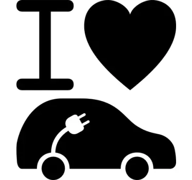 Nálepka na elektrický vůz - TenStickers