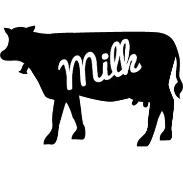 Nálepka na mléčné mléko kráva - TenStickers