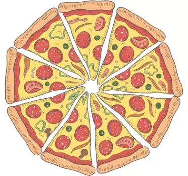 Nálepka na pizzu - TenStickers