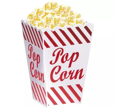 Nálepka na popcorn ilustrace - TenStickers