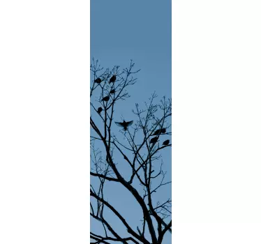 Nálepka na strom a ptáky - TenStickers