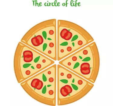 Nálepka na zeď na pizzu - TenStickers