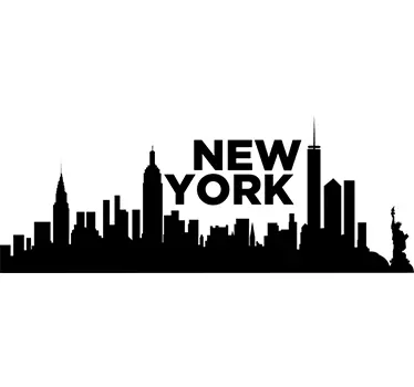 Nálepka na zeď new york skyline - TenStickers