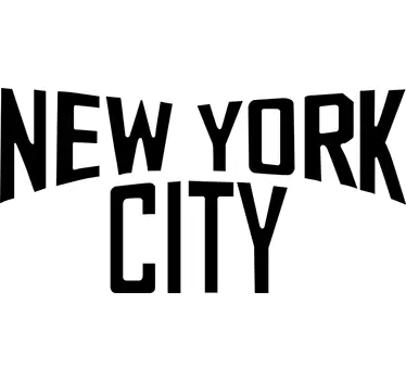 Nálepka na zeď s textem v new yorku - TenStickers