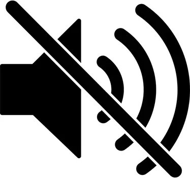 Nálepka na zeď symbol ticha - TenStickers