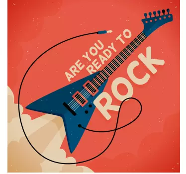 Nálepka s nábytkem z rockové hvězdy - TenStickers