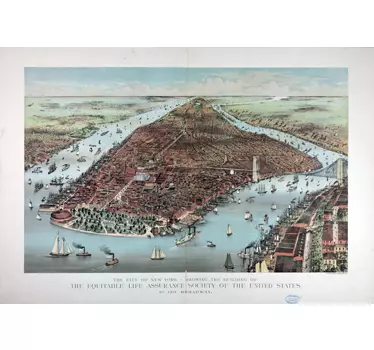 Nálepka vintage york - TenStickers