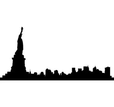 New york skyline obtisky - TenStickers
