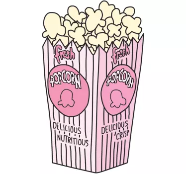 Obtisky barevné popcorn bag - TenStickers