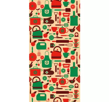 Příbory kuchyňské skříňky nábytek obtisky - TenStickers