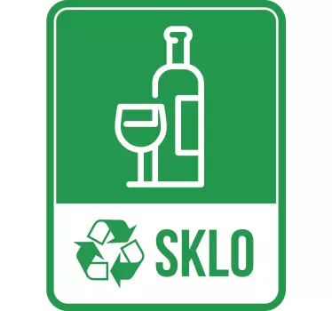 Recyklovat sklo domácí zeď nálepka - TenStickers