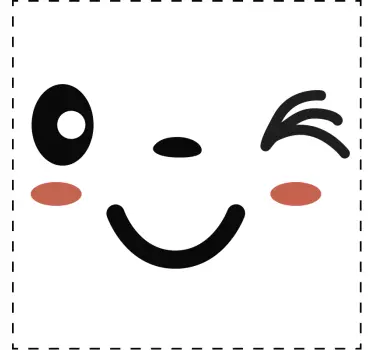 Samolepící štítek přepínače obličeje - TenStickers