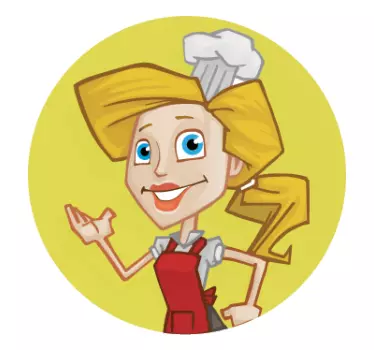 Samolepka na zeď kuchaře - TenStickers