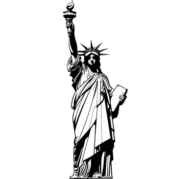 Socha svobody nyc nálepka na zeď - TenStickers