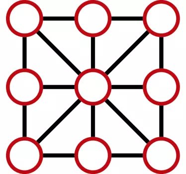 Tic tac toe vinyl nálepka podlahové dlaždice - TenStickers