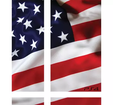 Usa vlajka ps4 kůže - TenStickers