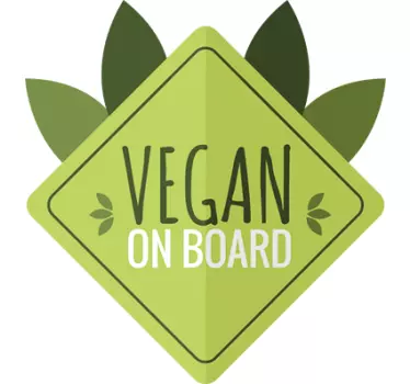 Vegan na desce vinyl - TenStickers