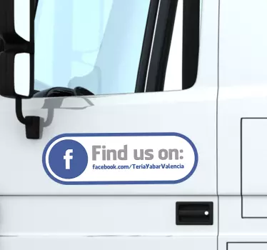 Najděte nás na nálepce okna na facebook - TenStickers