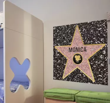 Osobní samolepka hollywoodského hvězdného podlaží - TenStickers