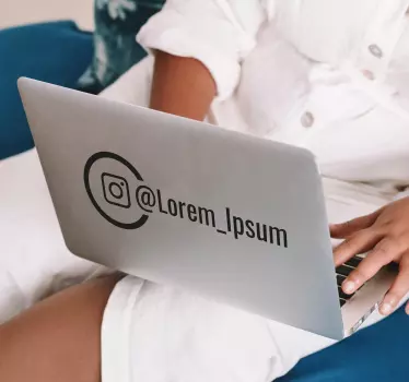 Samolepka na okno instagram na míru - TenStickers