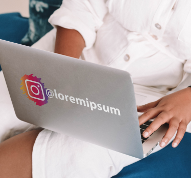 Samolepka loga sociálních médií instagram - TenStickers