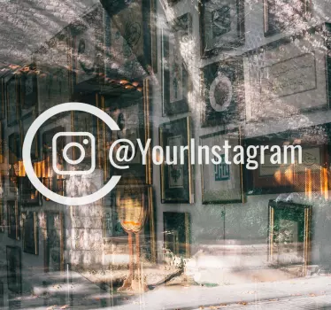 Samolepka na okno instagram na míru - TenStickers