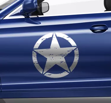 Vojenské hvězdy samolepka na auto - TenStickers
