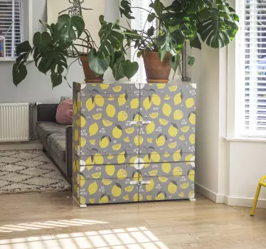 Tropické citronové obtisky pro nábytek - TenStickers