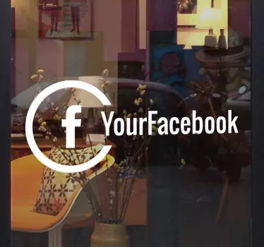 Facebook window pro firmy - TenStickers