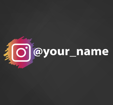 Samolepka loga sociálních médií instagram - TenStickers