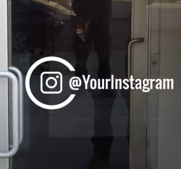 Samolepka na okno instagram na míru - TenStickers