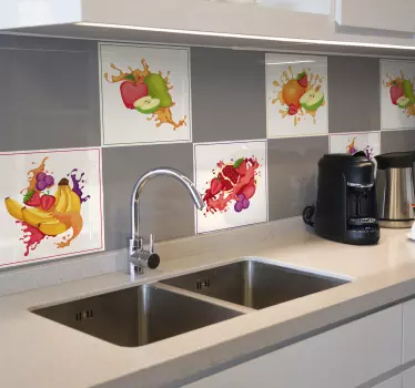 Samolepka na ovoce s koláží - TenStickers