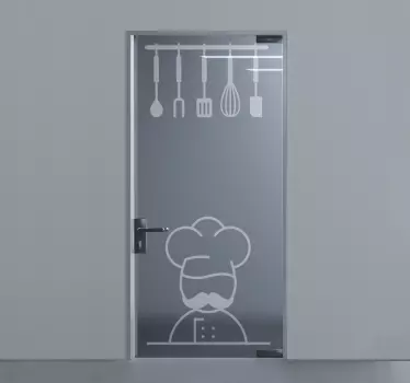 Nálepka skleněné kuchyňské dveře - TenStickers
