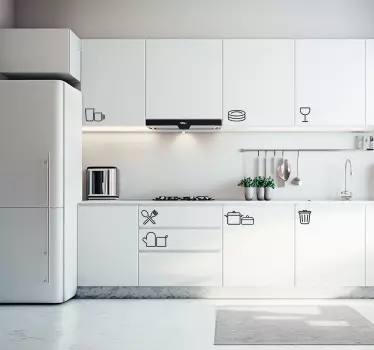 Ikony pro kuchyni Nálepka na kuchyňské náčiní - TenStickers