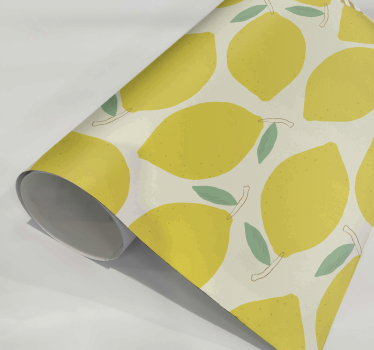 Vzor citronuVzor citronu Ovocná nálepka - TenStickers