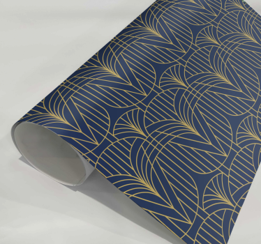 Vzor Art Deco se zlatými detaily Vytisknout nálepka - TenStickers