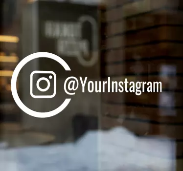 Samolepka na okno instagram na míru - TenStickers
