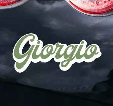 Kaligrafie vinobraní retro nápis auto obtisk - TenStickers