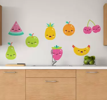 8 roztomilých samolepek na balení ovoce - TenStickers