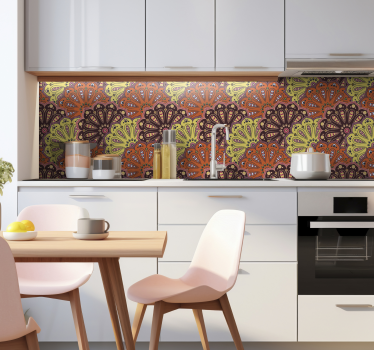 Abstraktní mandalaAbstraktní mandala je geometrická struktura, kt - TenStickers