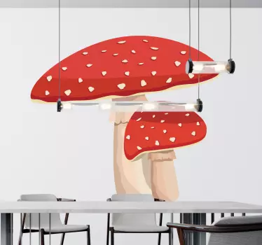 Amanita houba ilustrace tapety nálepka - TenStickers